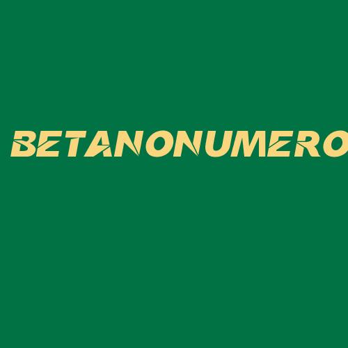 Logo da BETANONUMERO